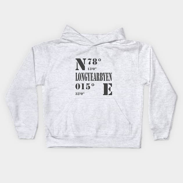 Longyearbyen Kids Hoodie by Yule